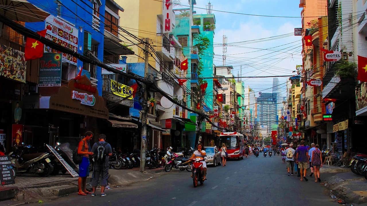 Bui Vien street in daytime