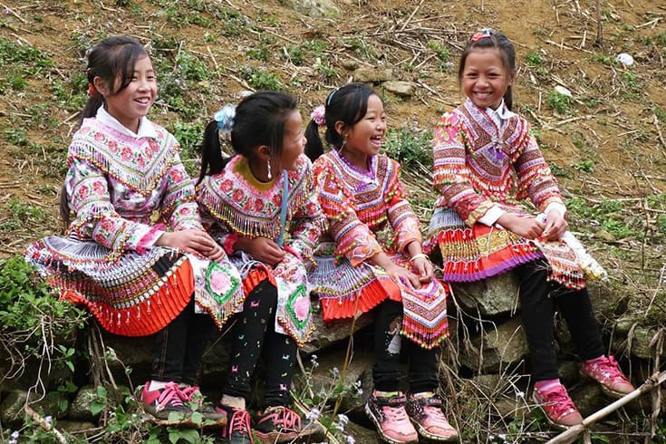 Children in Gau Tao festival