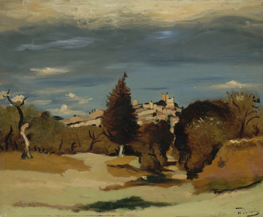 André Derain - Arbres et village