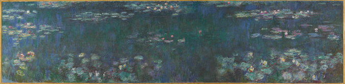 Claude Monet - Reflets verts