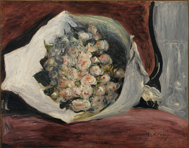 Auguste Renoir - Bouquet dans une loge}