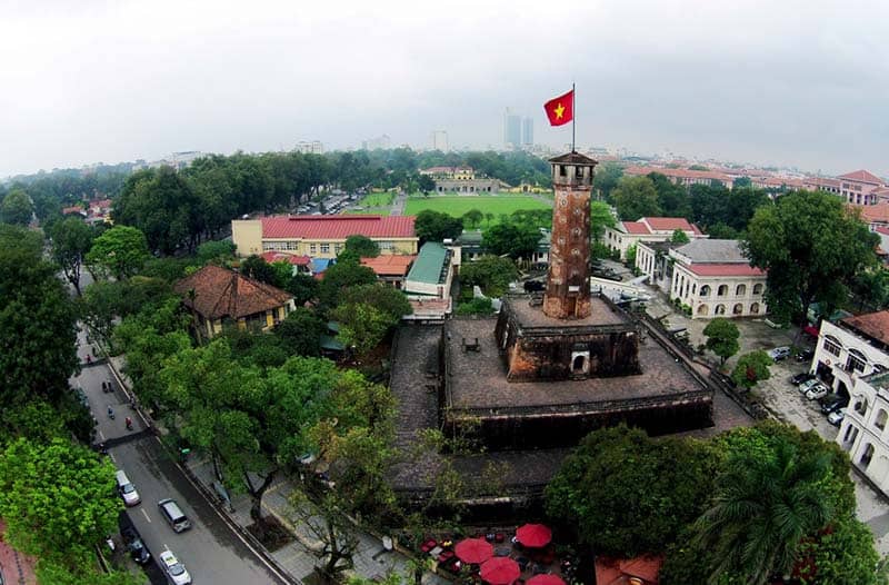 Flag Tower in Imperial Citadel of Thang Long