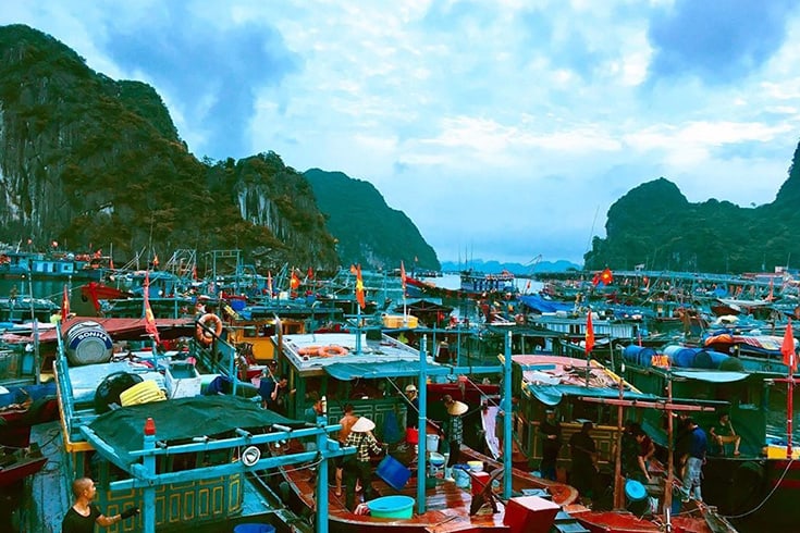 Halong seafood market