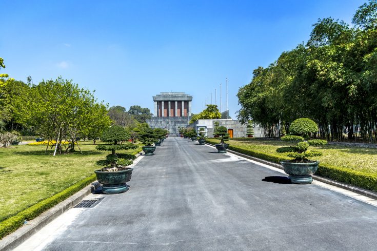 Ho Chi Minh mausoleum from afar