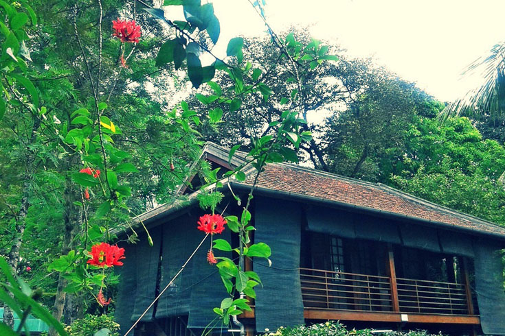 Ho Chi Minh Stilt House from outside