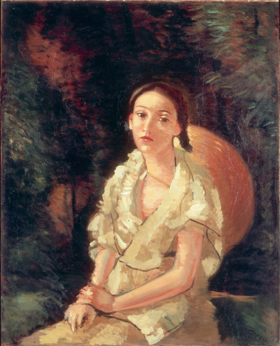 André Derain - La Nièce du peintre assise}