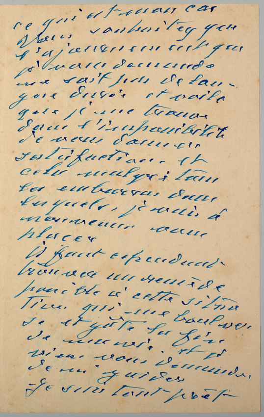 Claude Monet - Lettre autographe de Claude Monet au Directeur des Beaux-Arts où ...