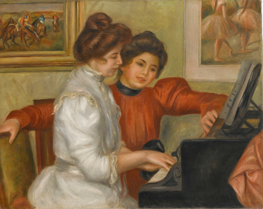 Auguste Renoir - Yvonne et Christine Lerolle au piano