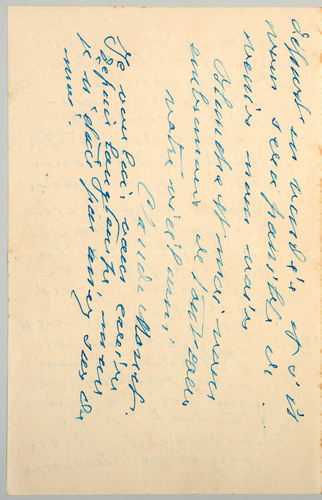Claude Monet - Lettre de Claude Monet à Georges Clémenceau, Giverny 27 juin 1925