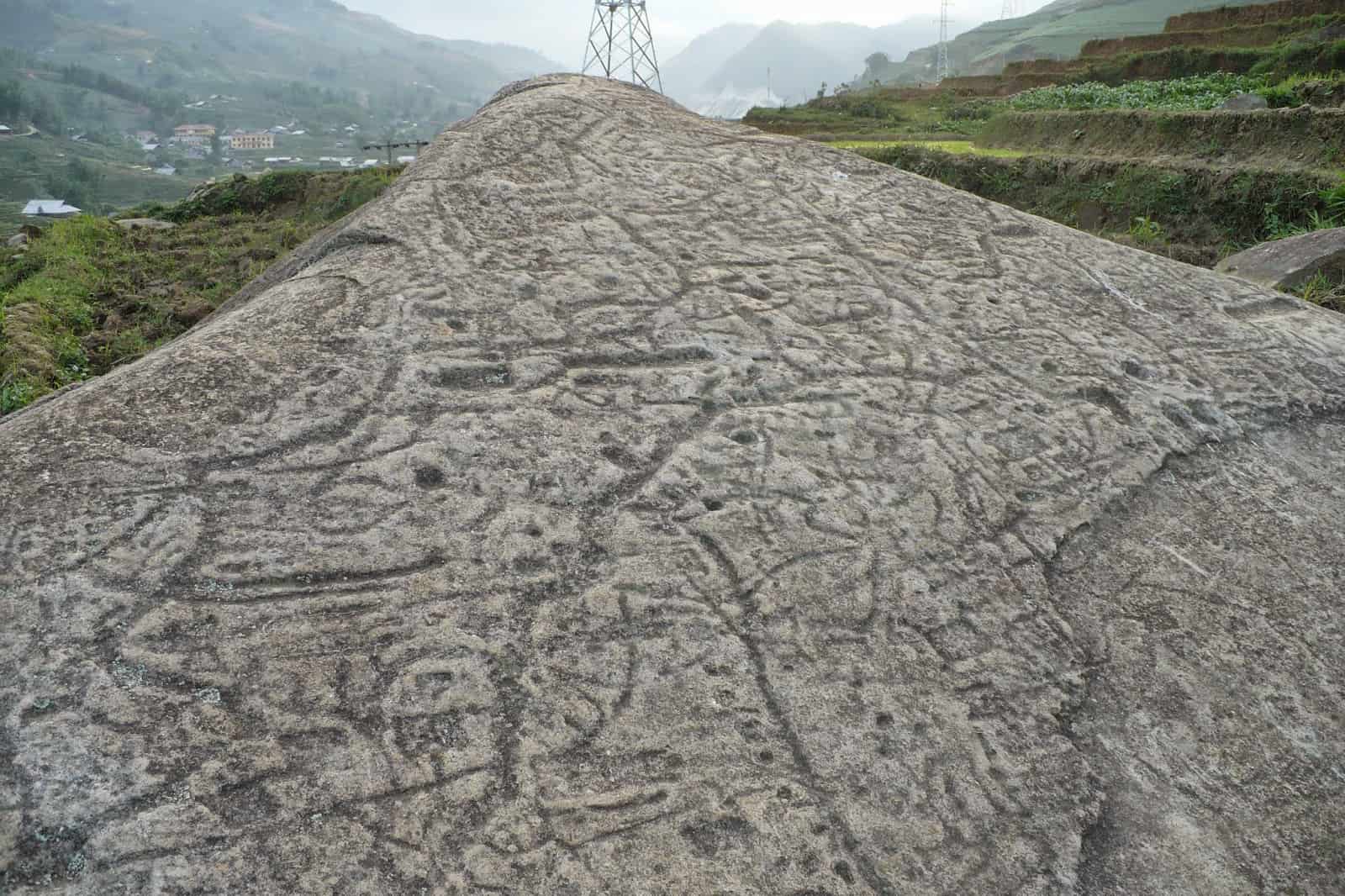 Mysterious ancient rock in Sapa