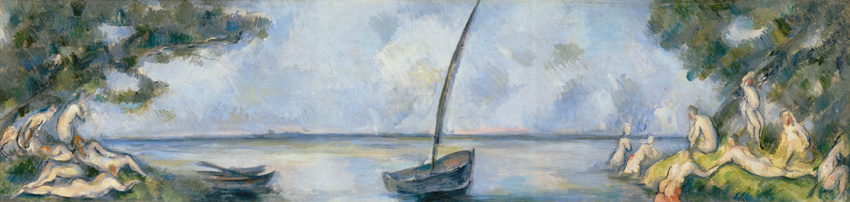 Paul Cézanne - La Barque et les baigneurs