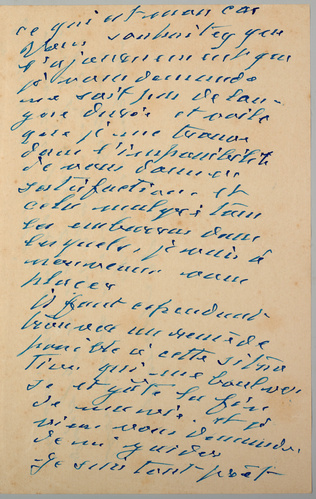 Claude Monet - Lettre autographe de Claude Monet au Directeur des Beaux-Arts où ...