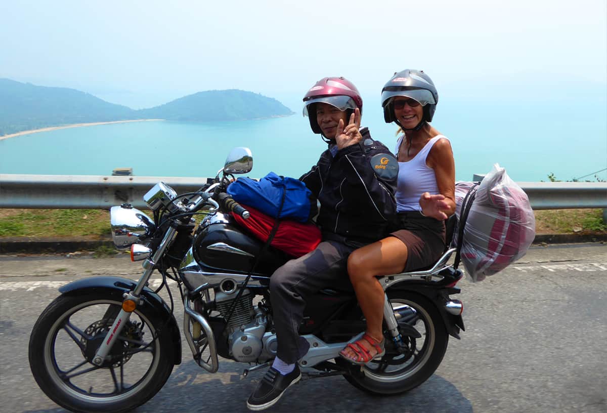 Travel from Hue to Hoi An by motorbike (