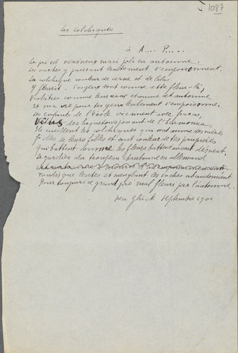 Guillaume Apollinaire - Les Colchiques