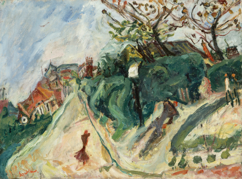 Chaïm Soutine - Paysage avec personnage